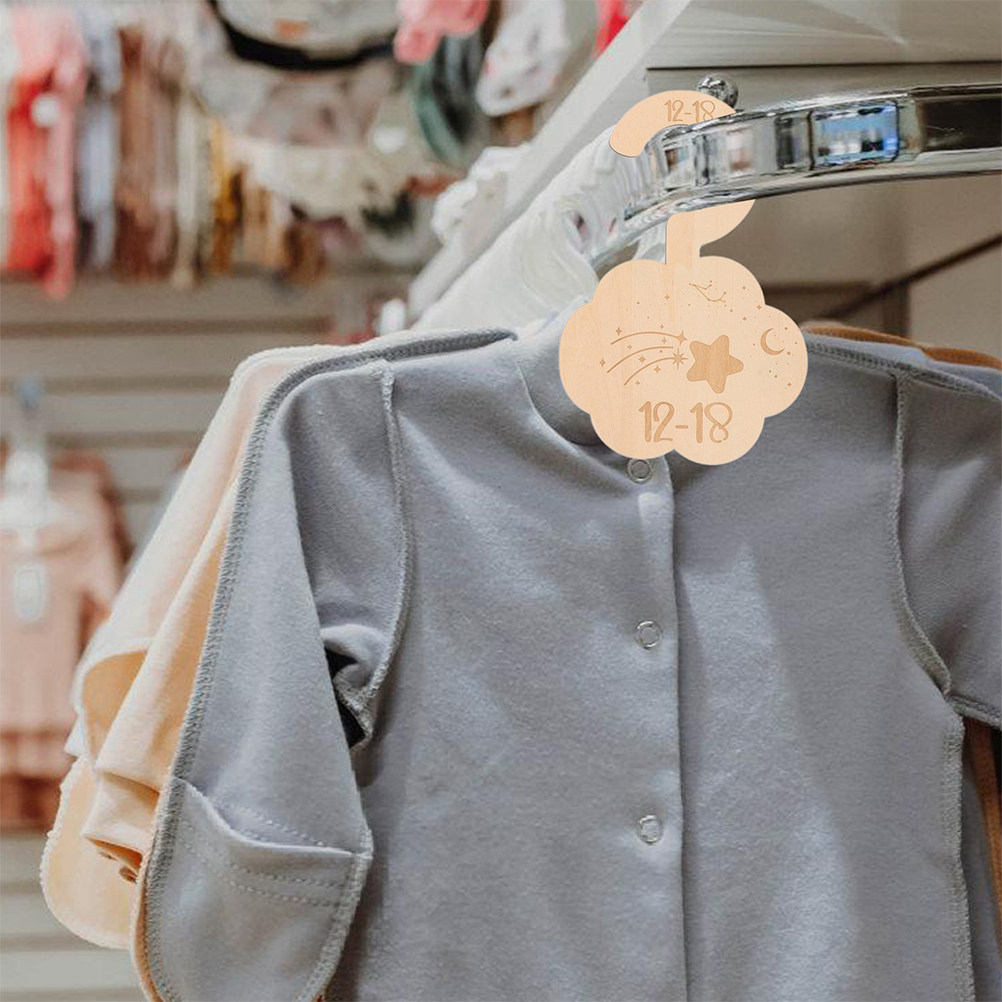 Baby Nursery Wardrobe - 14 adet ahşap kreş giysi bölücüler