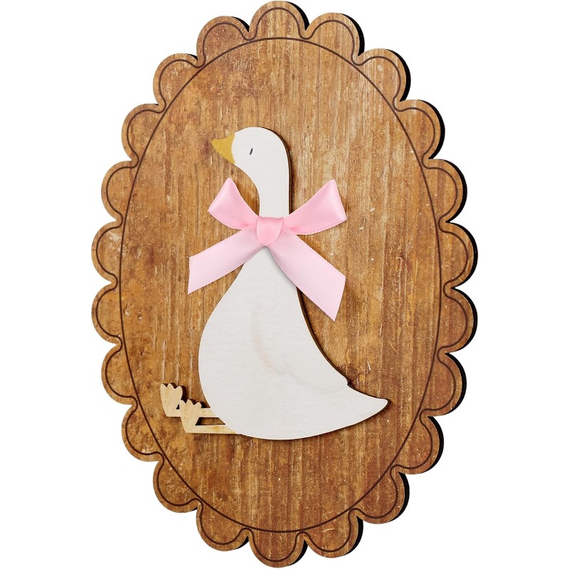 Baby Nursery Vintage Decor - İlginç Vintage Ahşap Kaz Duvar Sanatı