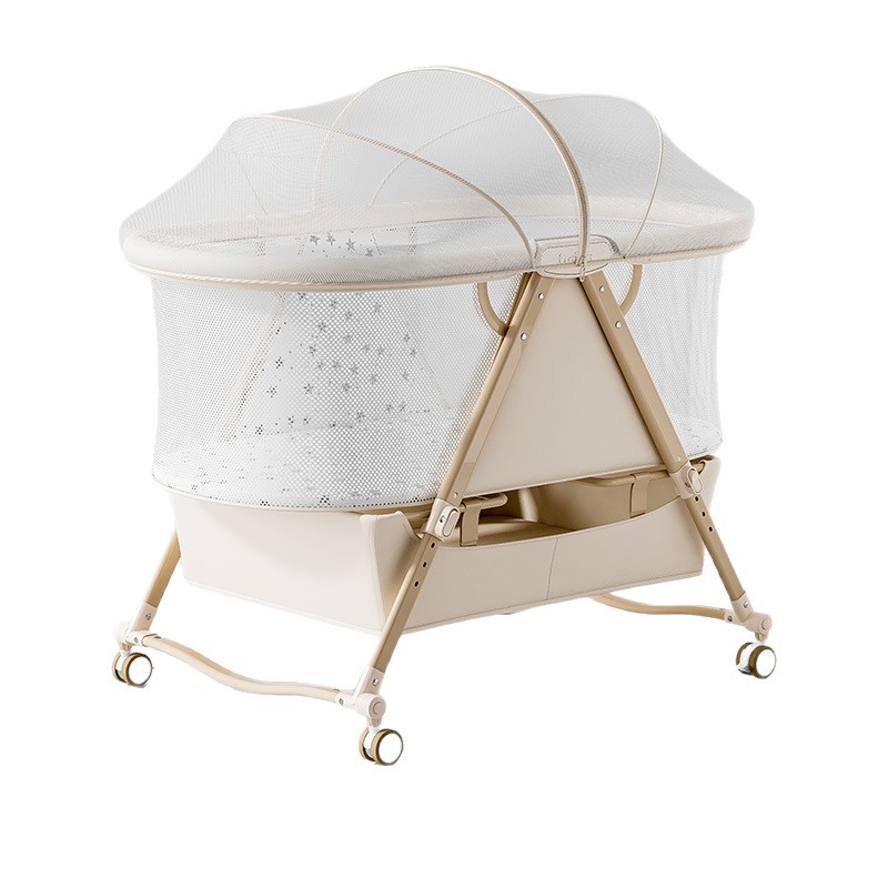 Baby Nursery With Queen Bed - Çok Fonksiyonlu İç Mekan Beşik, Hareketli,
