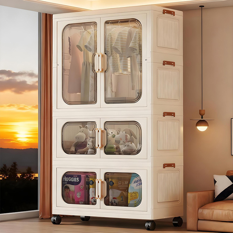 Baby Nursery Wardrobe - Kurulumsuz Katlanabilir Bebek Gardırobu – Oturma
