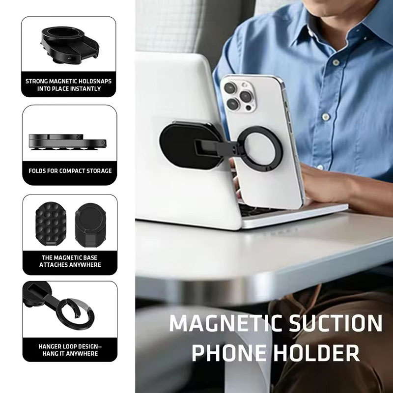 Mobile Hanger Arm - 3'ü 1 Arada Manyetik Katlanabilir Telefon