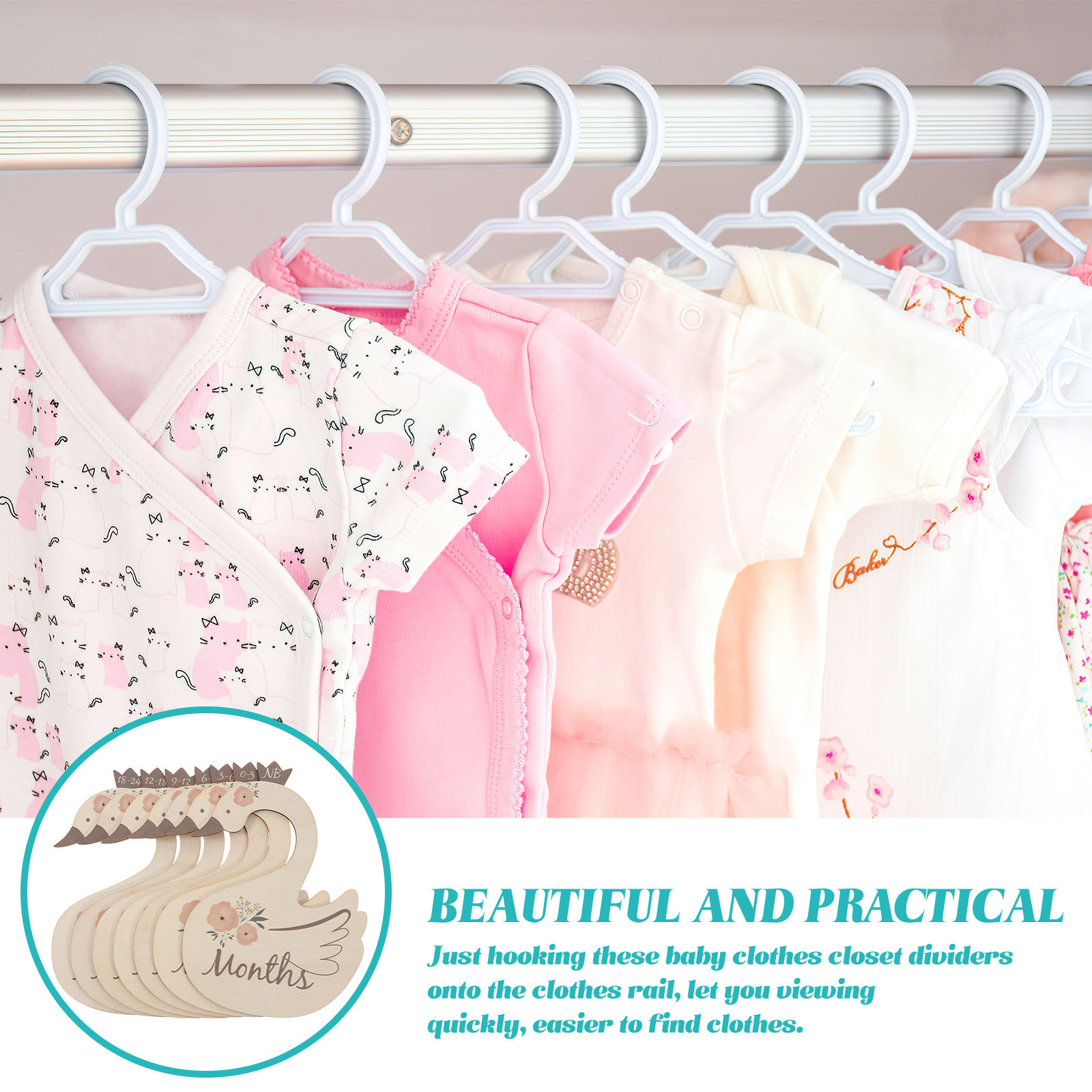 7 adet kuğu bebek giysileri bo - Baby Nursery Wardrobe incelemesi ve fiyatı