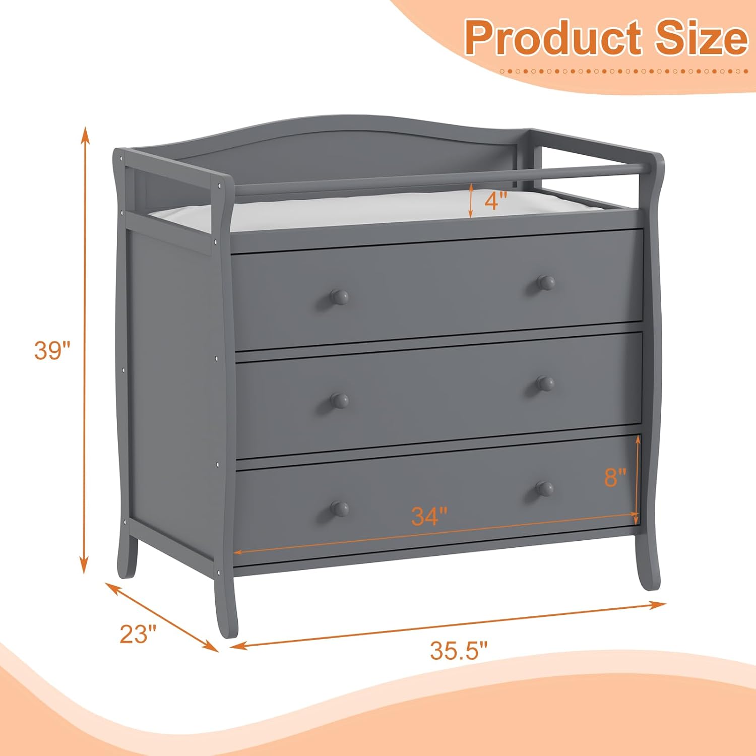 3 Çekmeceli Bebek Alt Değiştir - Baby Nursery Table incelemesi ve fiyatı