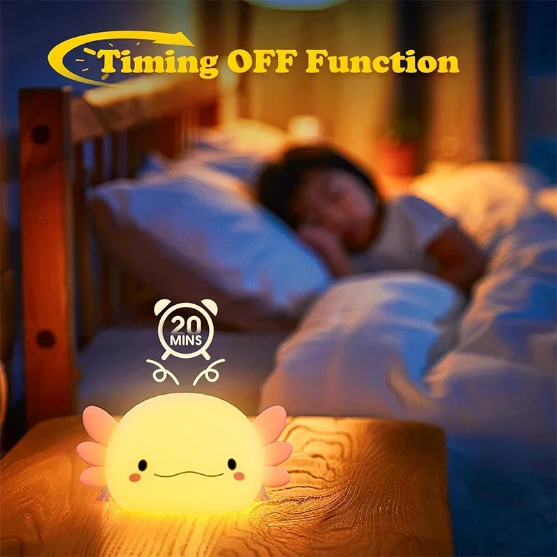 Sevimli Axolotl Gece Lambası S - Baby Nursery Table incelemesi ve fiyatı