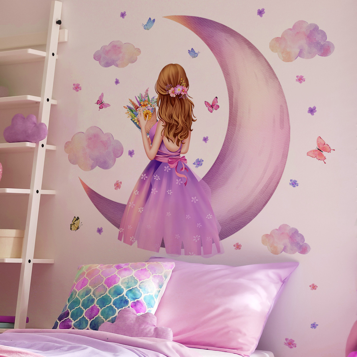Büyük Kız Vinil Karo Çocuk duv - Baby Nursery Ideas Girl incelemesi ve fiyatı