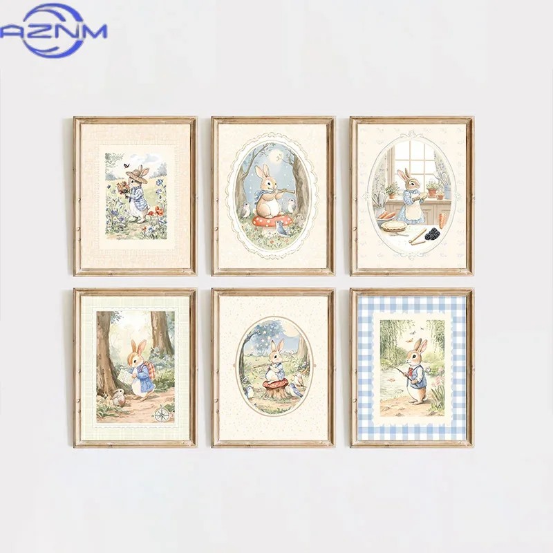 AZNM Vintage Boho Mavi Ekose T - Baby Nursery Vintage Decor incelemesi ve fiyatı