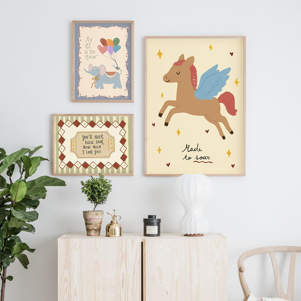 Vintage Sallanan At Zürafa Fil - Baby Nursery Vintage Decor incelemesi ve fiyatı