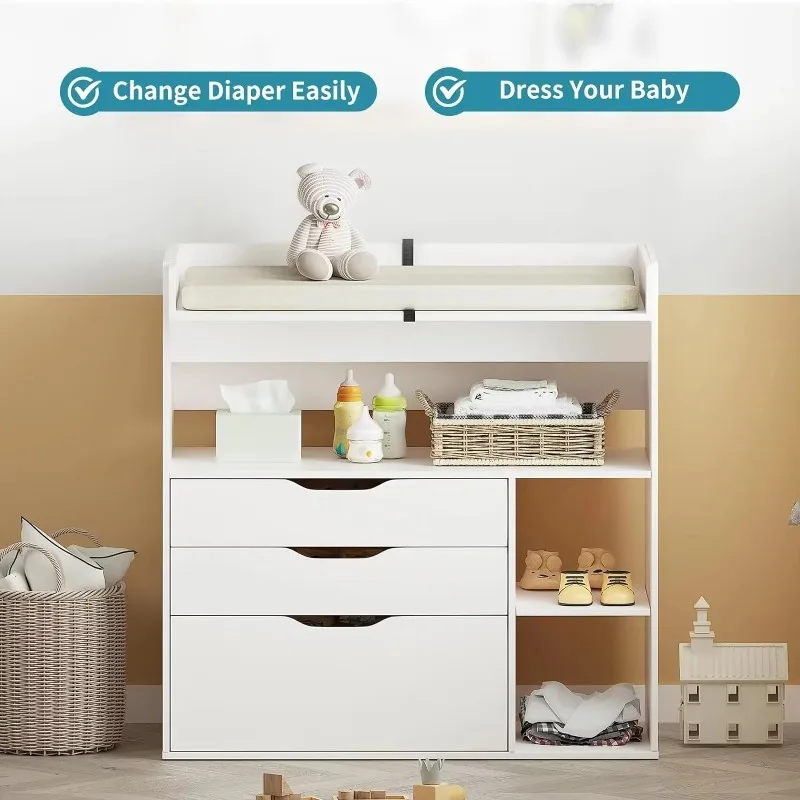 Modern minimalist beyaz MDF be - Baby Nursery Table incelemesi ve fiyatı