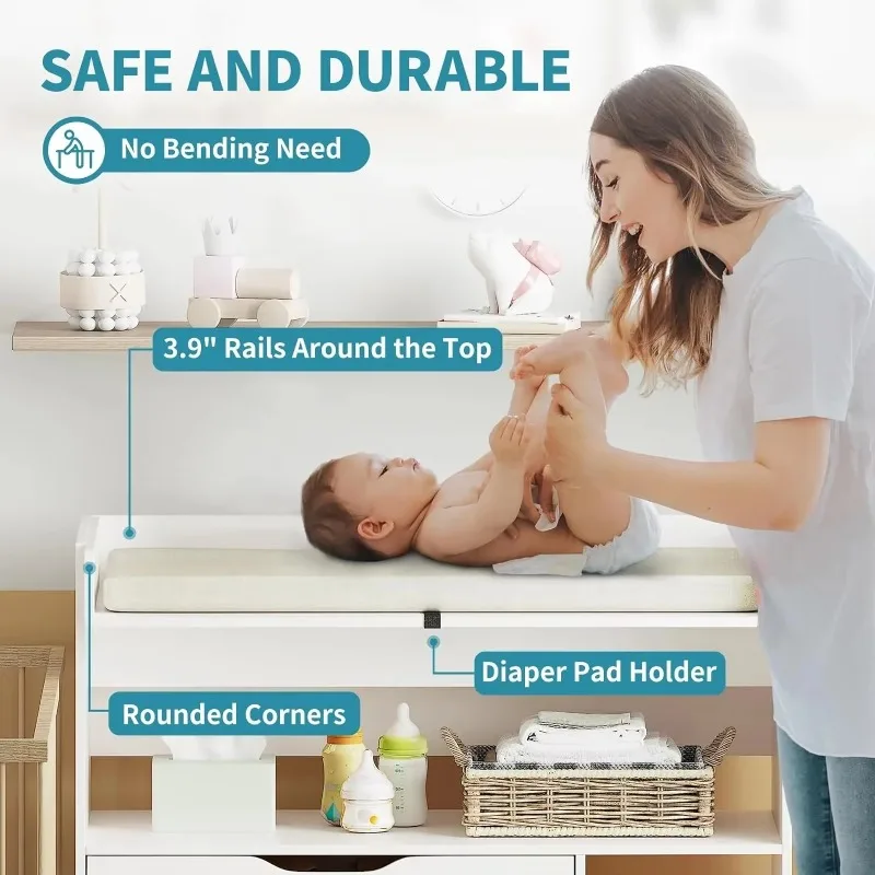 Modern minimalist beyaz MDF be - Baby Nursery Table incelemesi ve fiyatı