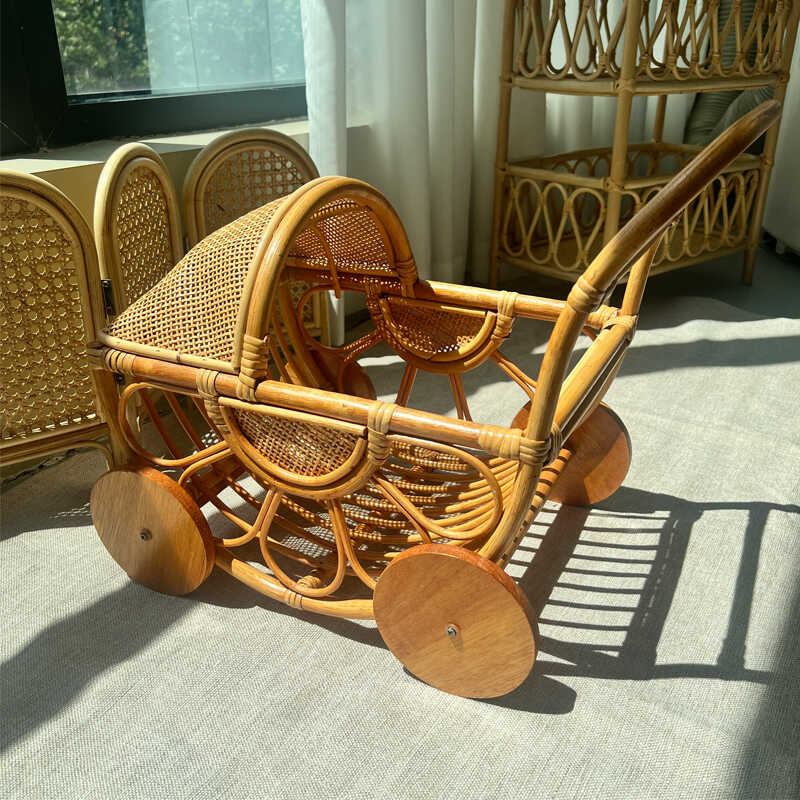 Dokuma Rattan Bebek Arabası Vi - Baby Nursery Vintage Decor incelemesi ve fiyatı