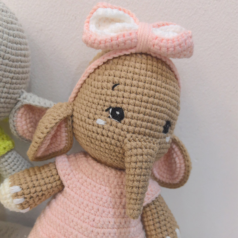 El Yapımı Tığ Işi Fil Çift Pel - Baby Nursery Games incelemesi ve fiyatı