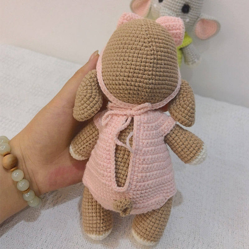 El Yapımı Tığ Işi Fil Çift Pel - Baby Nursery Games incelemesi ve fiyatı