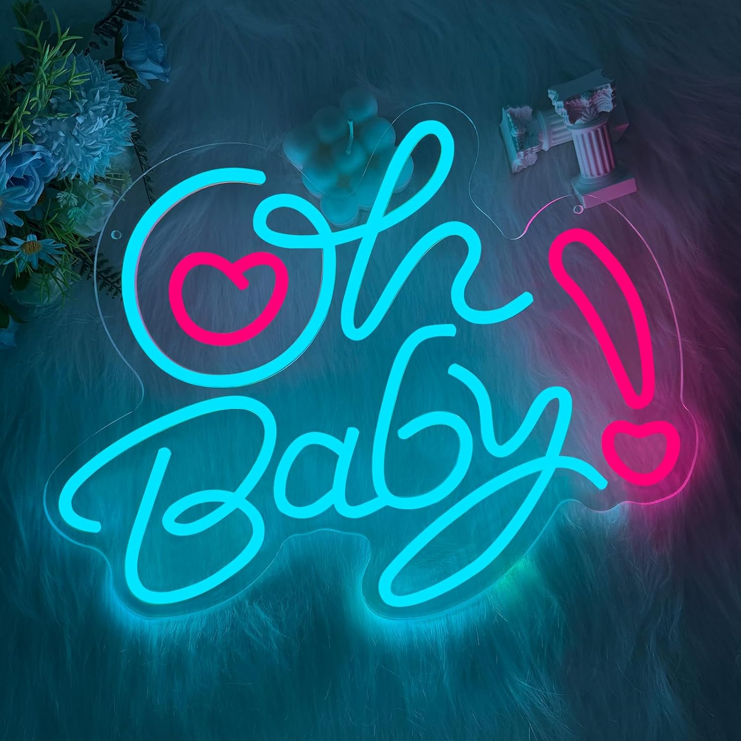 Oh Baby Kalp LED Neon Işık USB - Baby Nursery Wall Lights incelemesi ve fiyatı